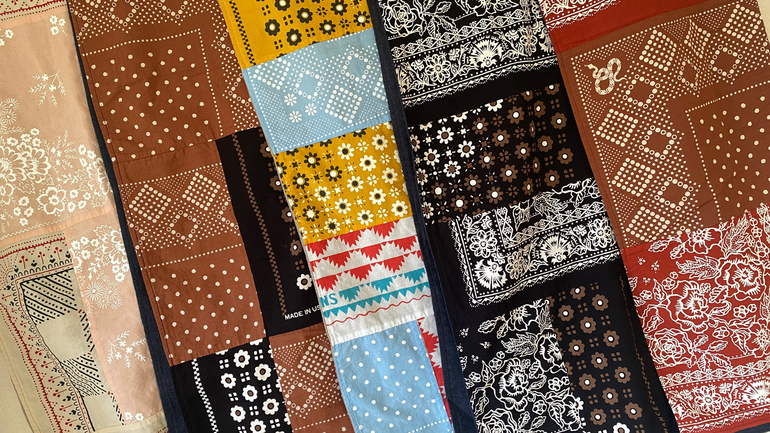 Patchwork Bandana Scarves
