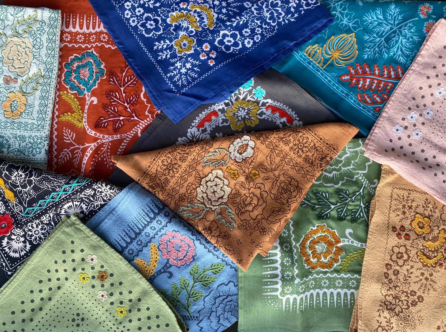 Embroidered Bandanas