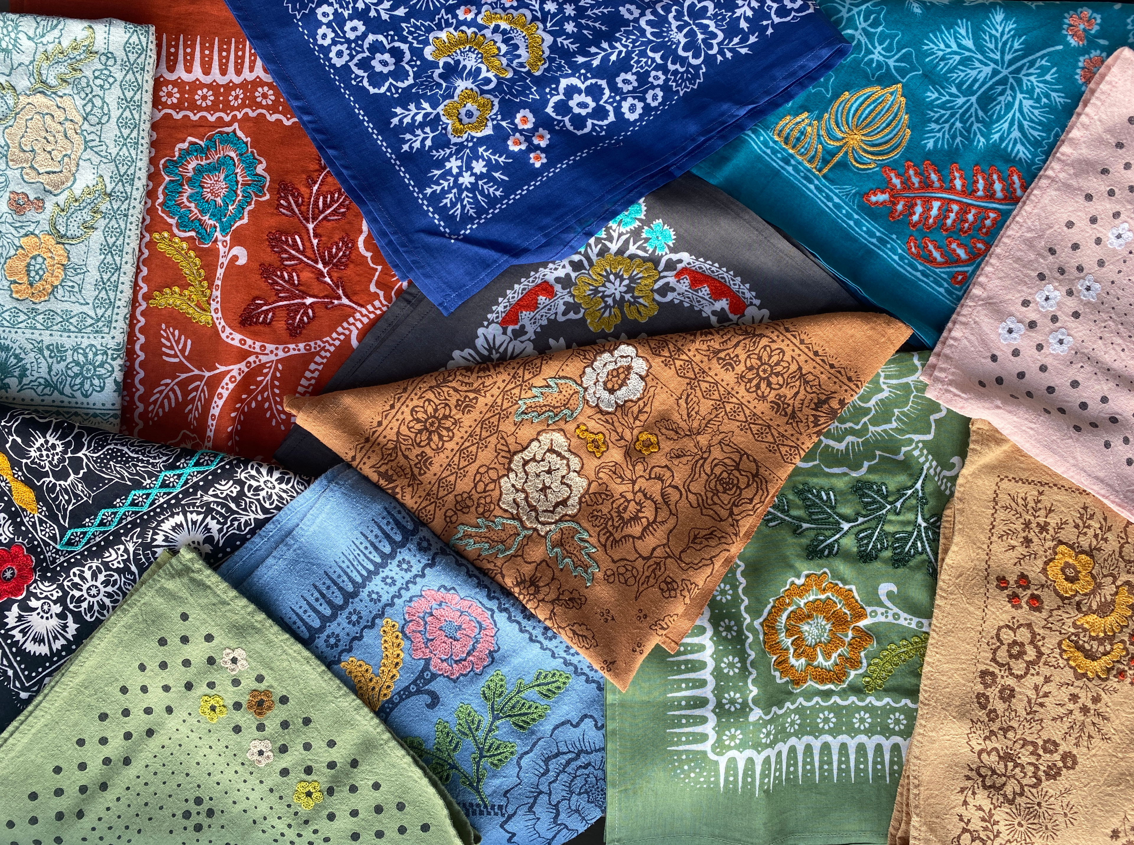 Embroidered Bandanas