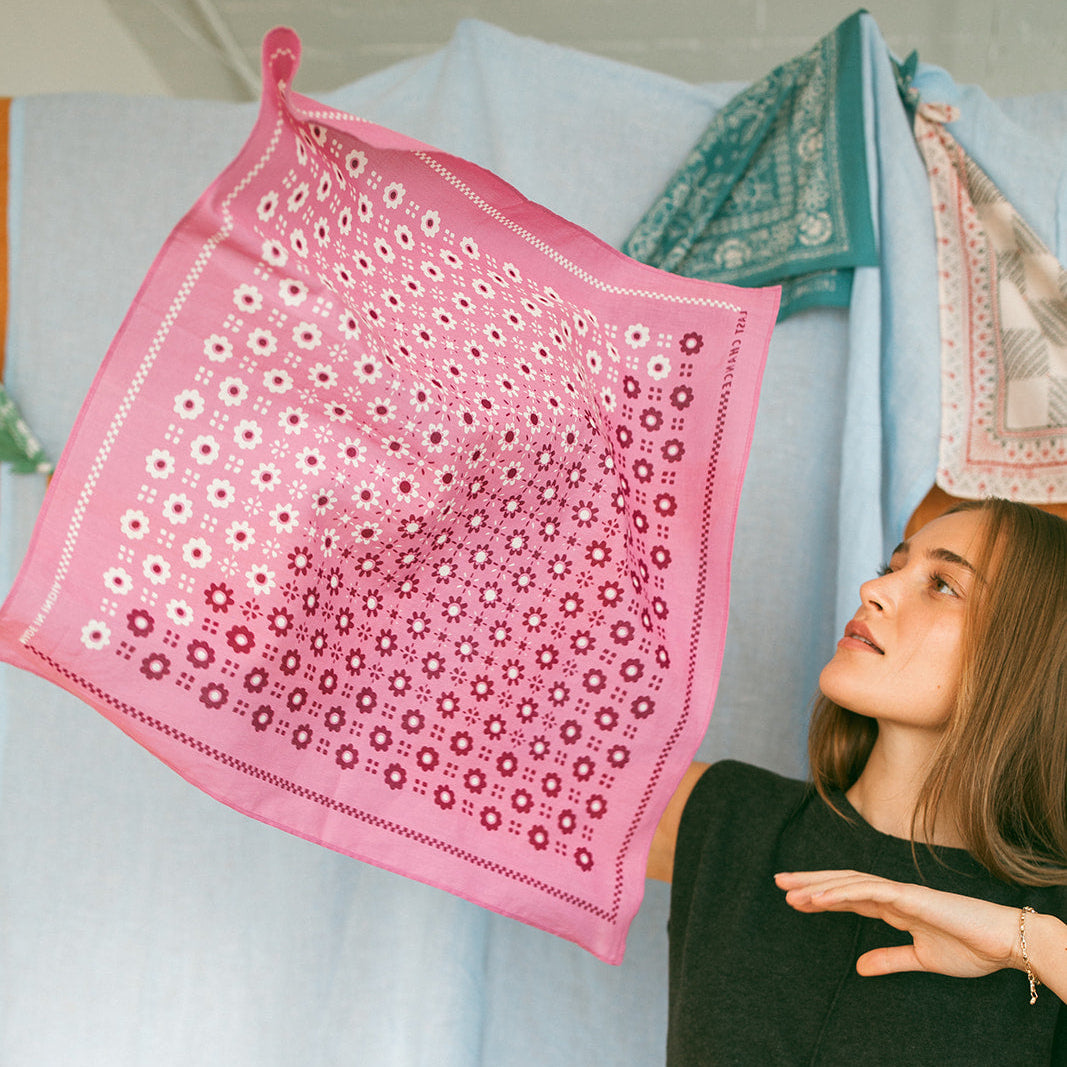 Cotton Switcheroo Bandana | Sorbet