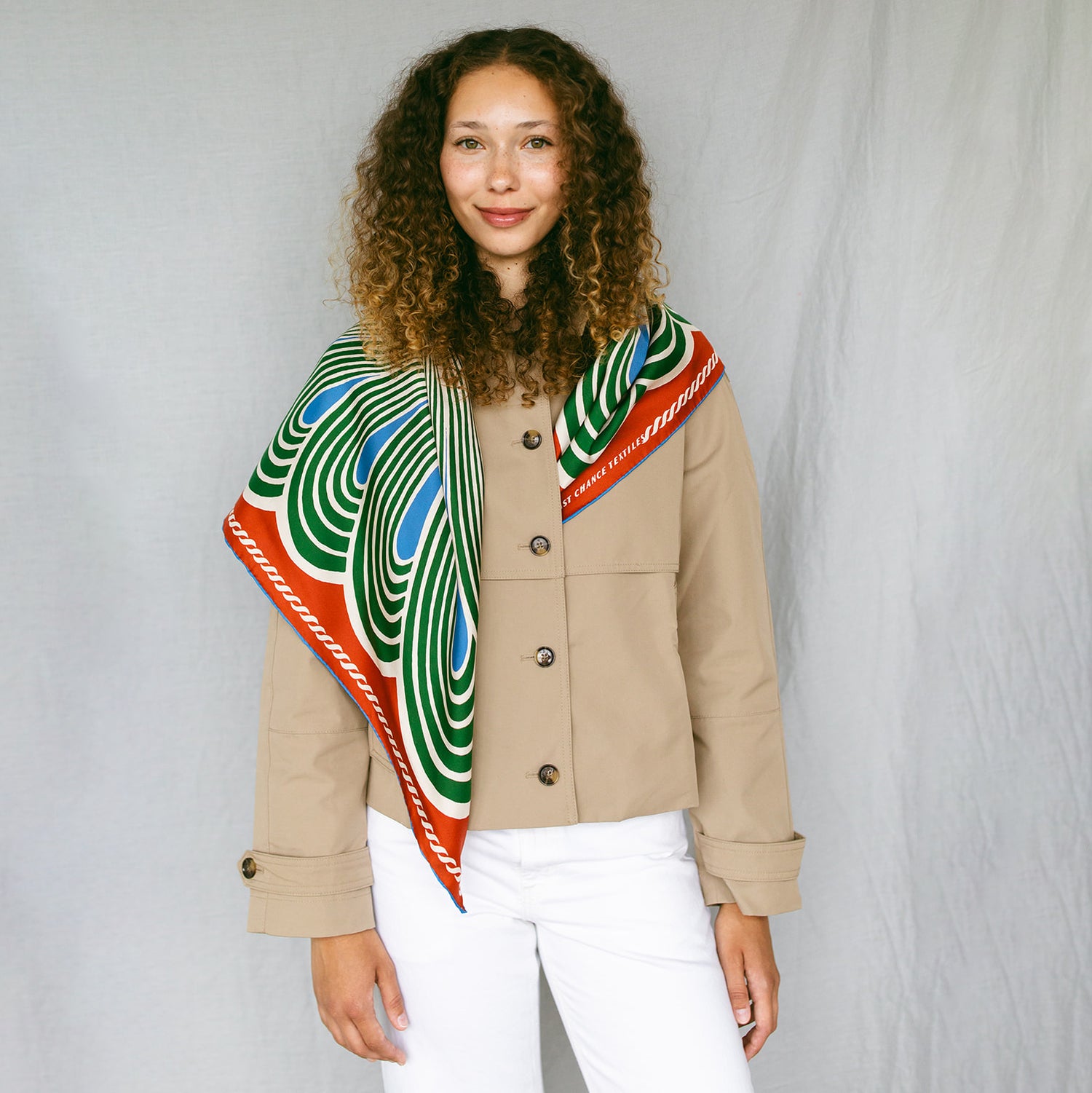 Twofer Silk Scarf - Spiral