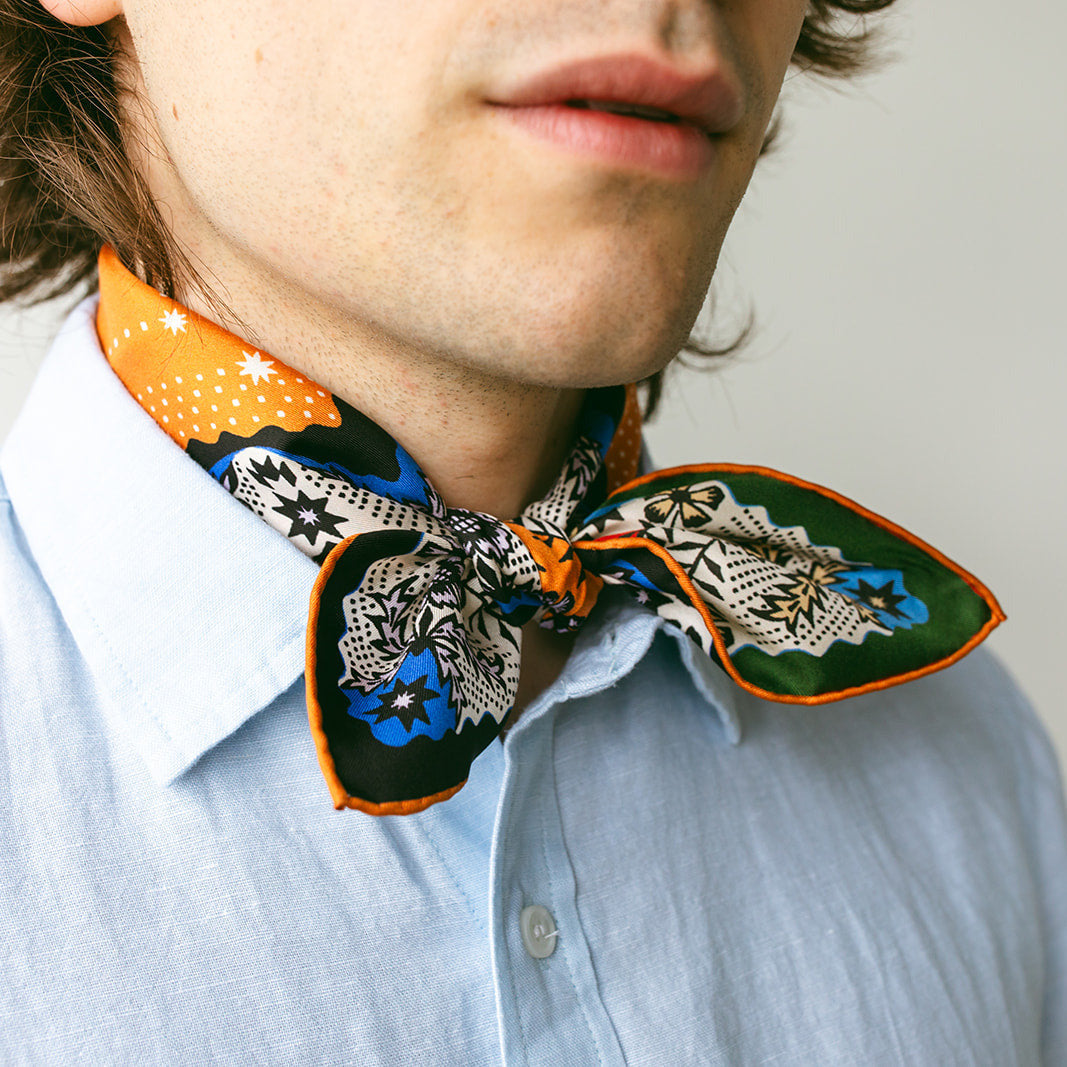 Twofer Silk Scarf - Embrace
