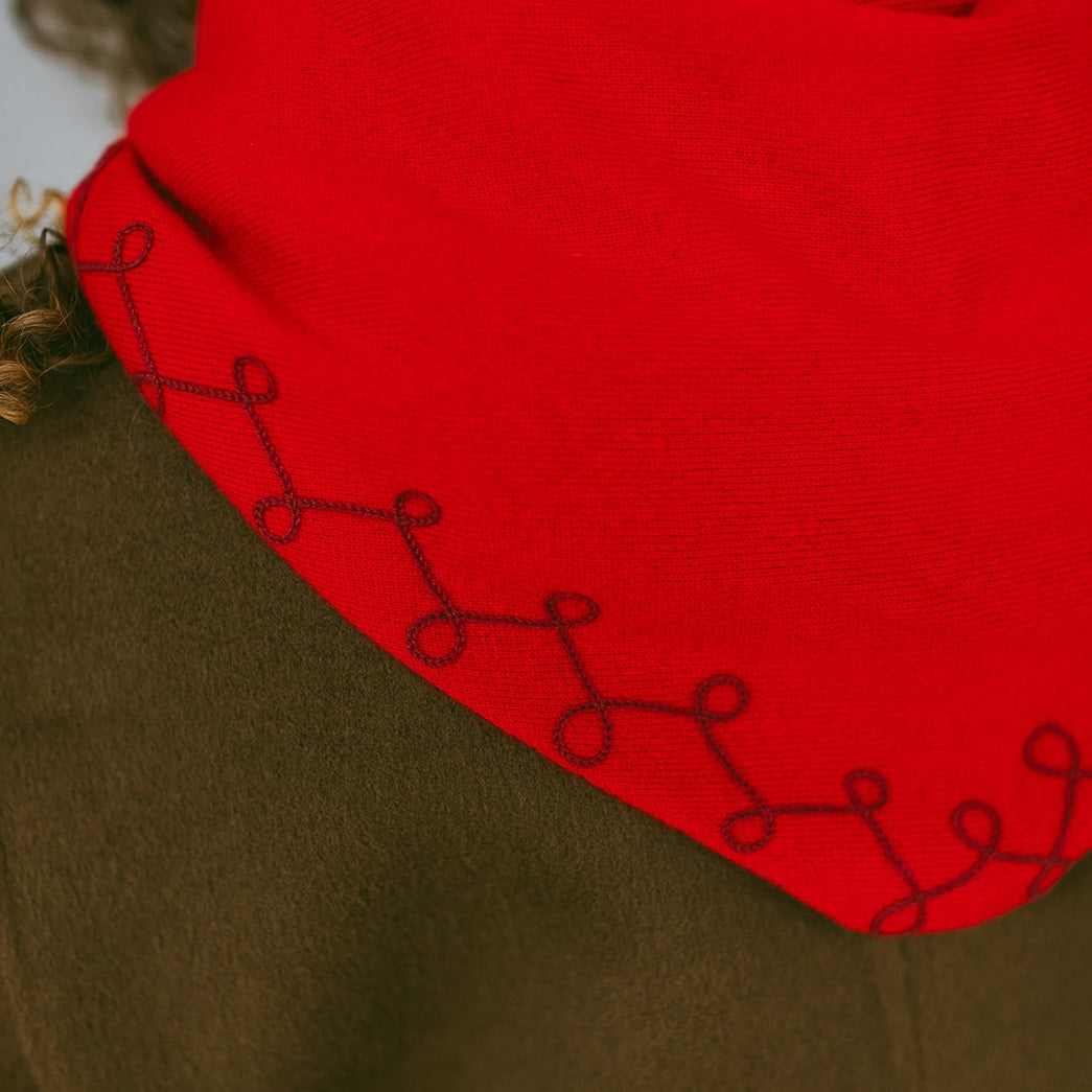 Stitched Cashmere | Red Hot