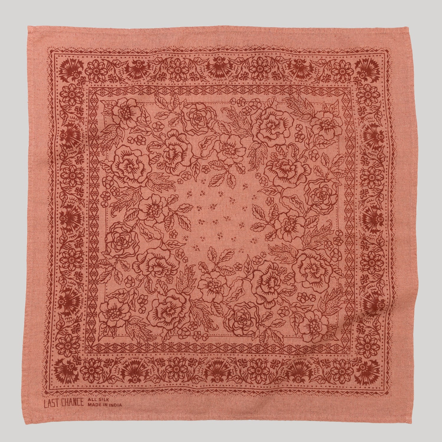 Natural Dye Silk Bandana | Cameo Pink (PRE-ORDER FEBRUARY DELIVERY)