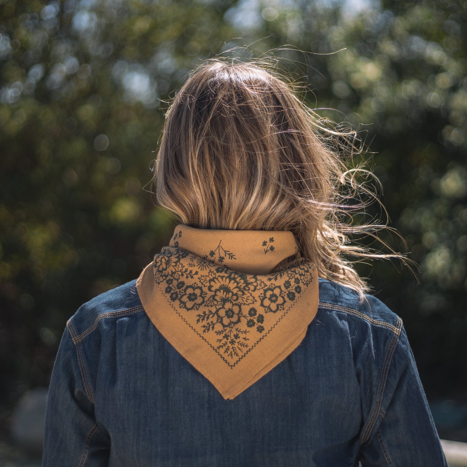 Natural Dye Silk Bandana | Ochre (PRE-ORDER FEBRUARY DELIVERY)