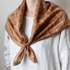 Light Silk Cowboy Scarf - Odel in Tobacco