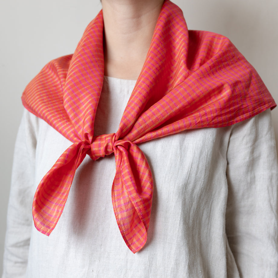 Light Silk Cowboy Scarf - Janie in Hot Tamale – lastchancetextiles