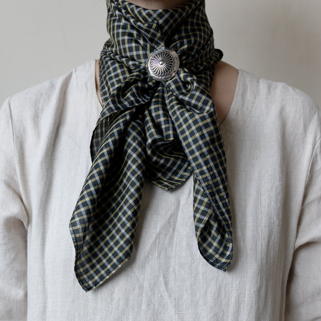 Light Silk Cowboy Scarf - Janie in Midnight