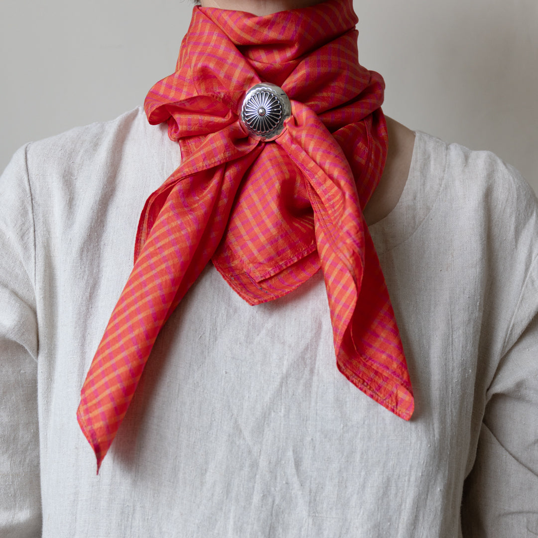 Light Silk Cowboy Scarf - Janie in Hot Tamale