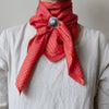 Light Silk Cowboy Scarf - Janie in Hot Tamale