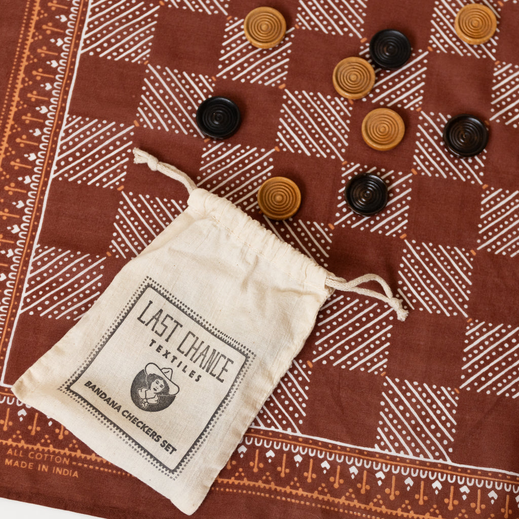 Travel Checkers Set | Last Chance Textiles