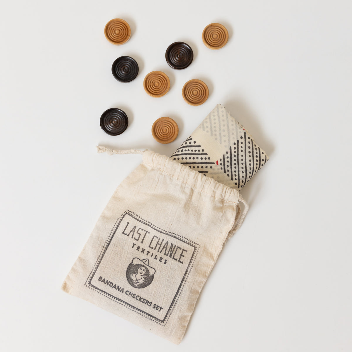 Travel Checkers Set | Last Chance Textiles