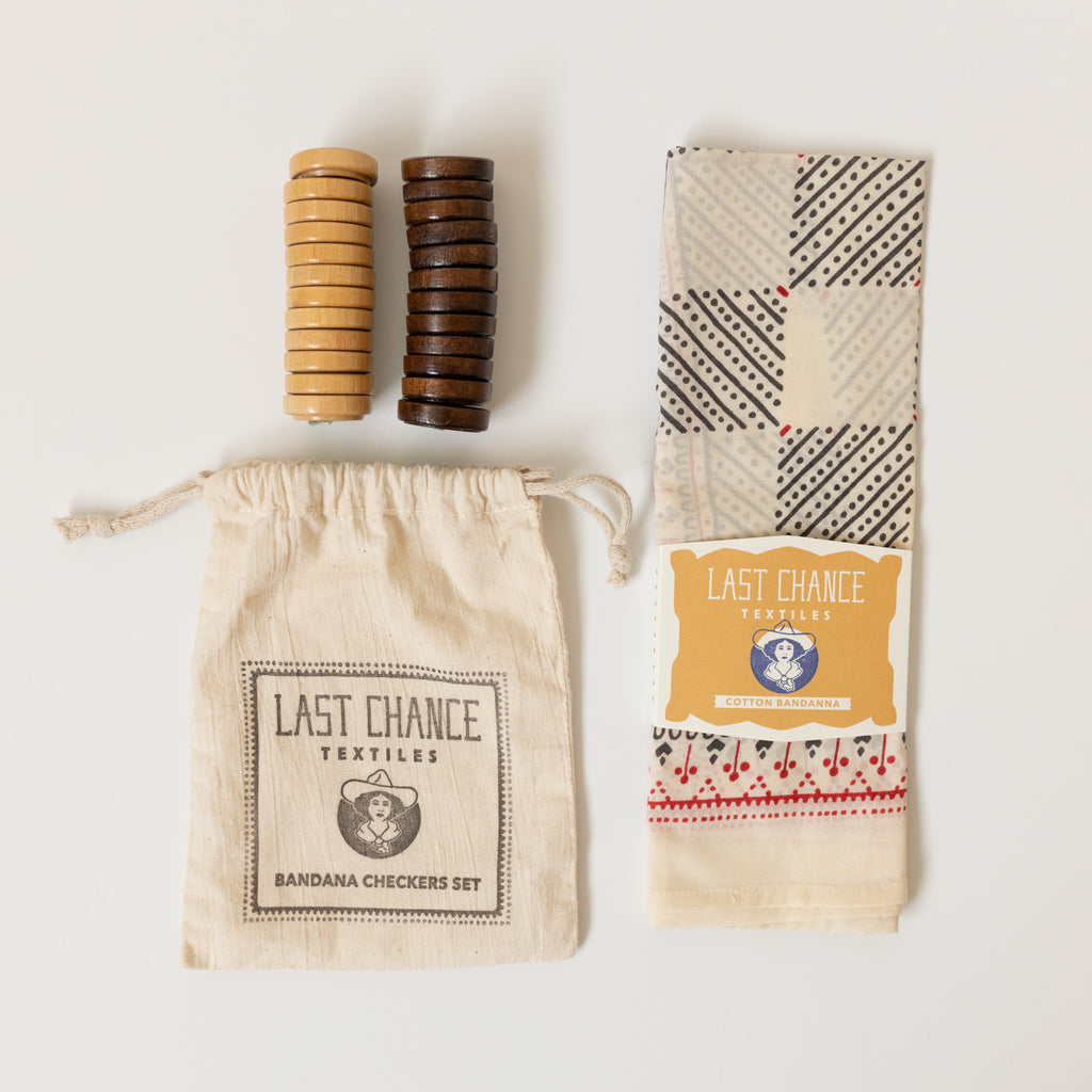 Travel Checkers Set | Last Chance Textiles