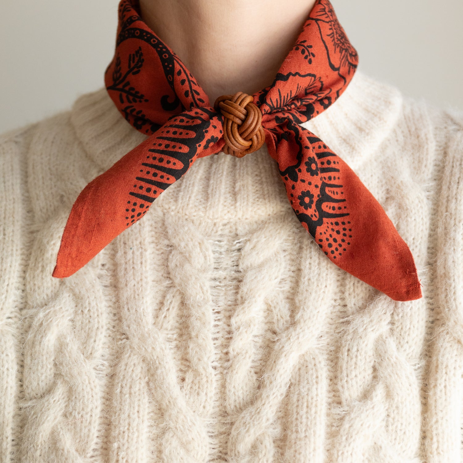 Natural Dye Silk Bandana | Madder Ramble