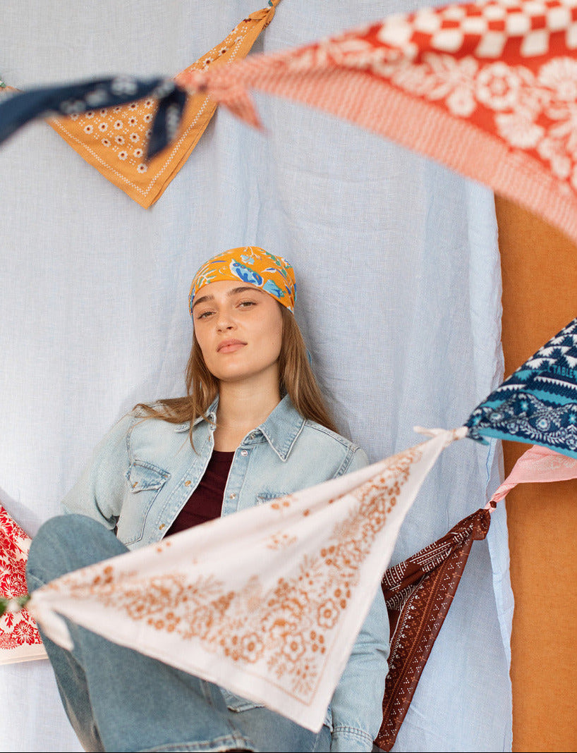 Cotton Wildwood Bandana | Marigold