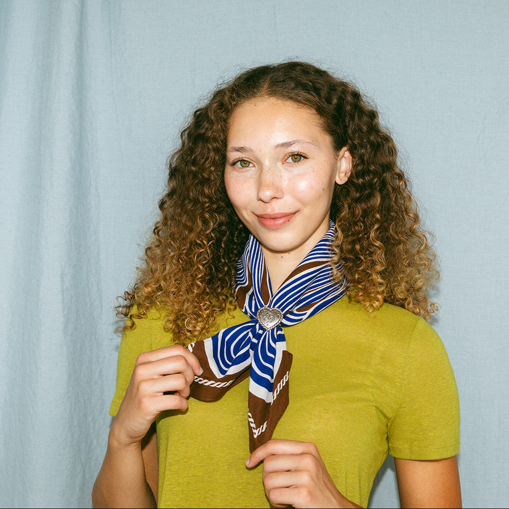 Cotton Spiral Bandana | Chesnut