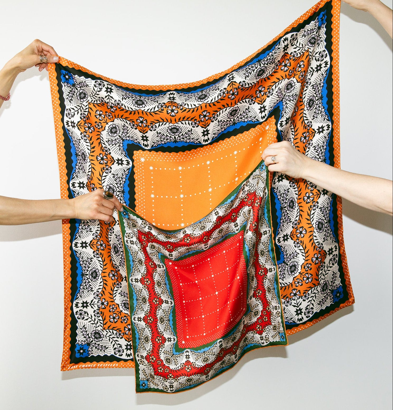 Twofer Silk Scarf - Embrace