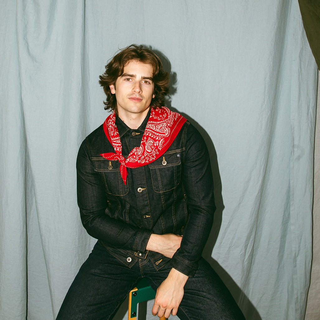 Cloud Wool Bandana | Cherry