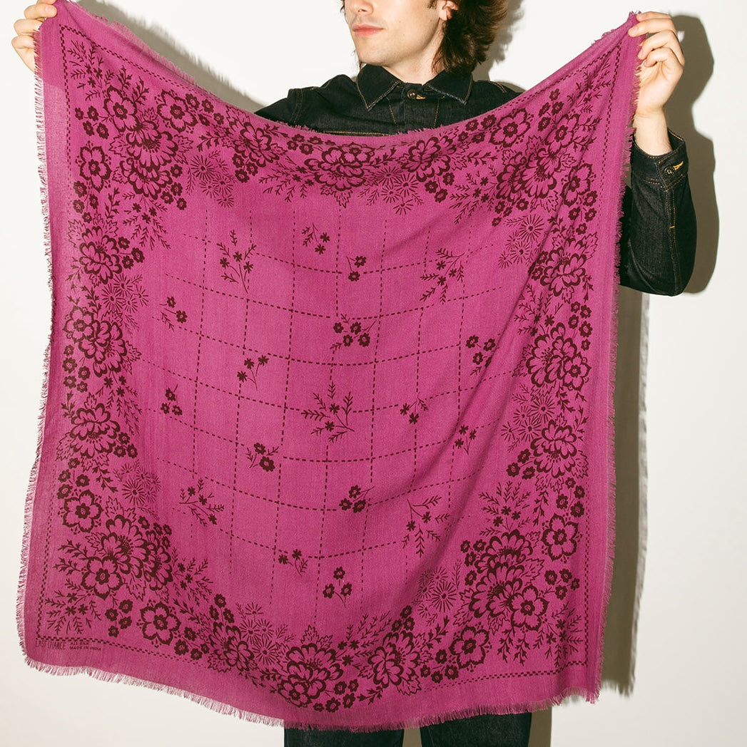 Big Silk Noil Bandana | Berry (Pre-Order Early October)