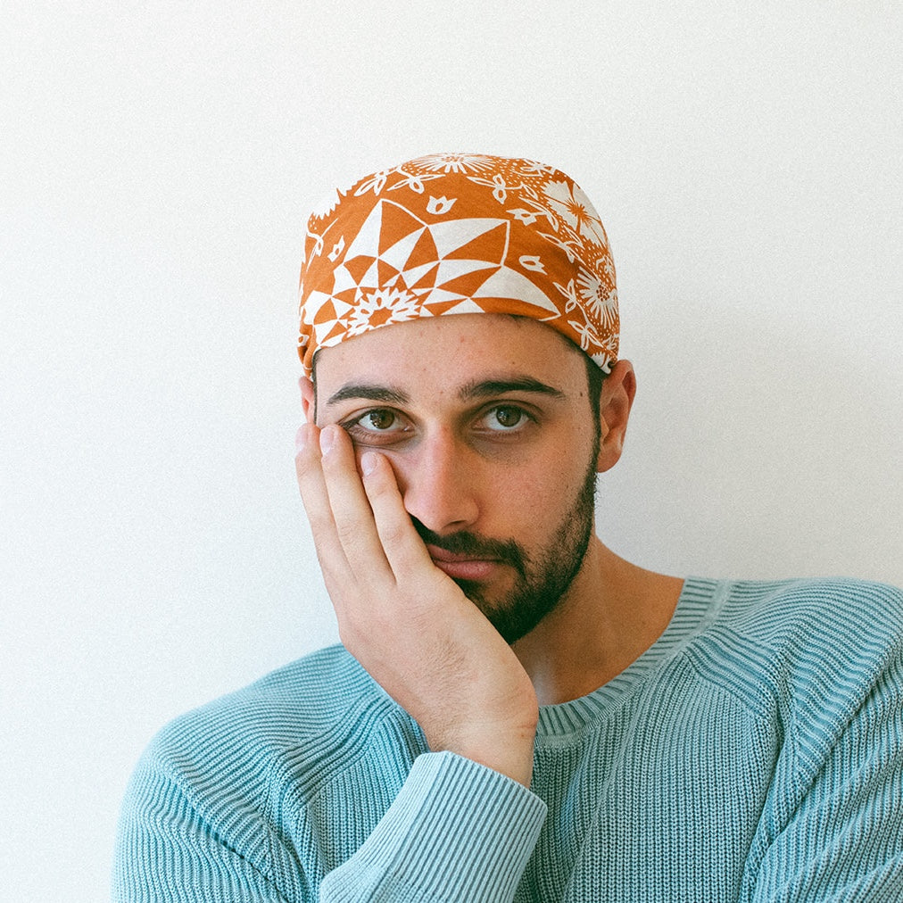 Cotton Aster Bandana | Tobacco