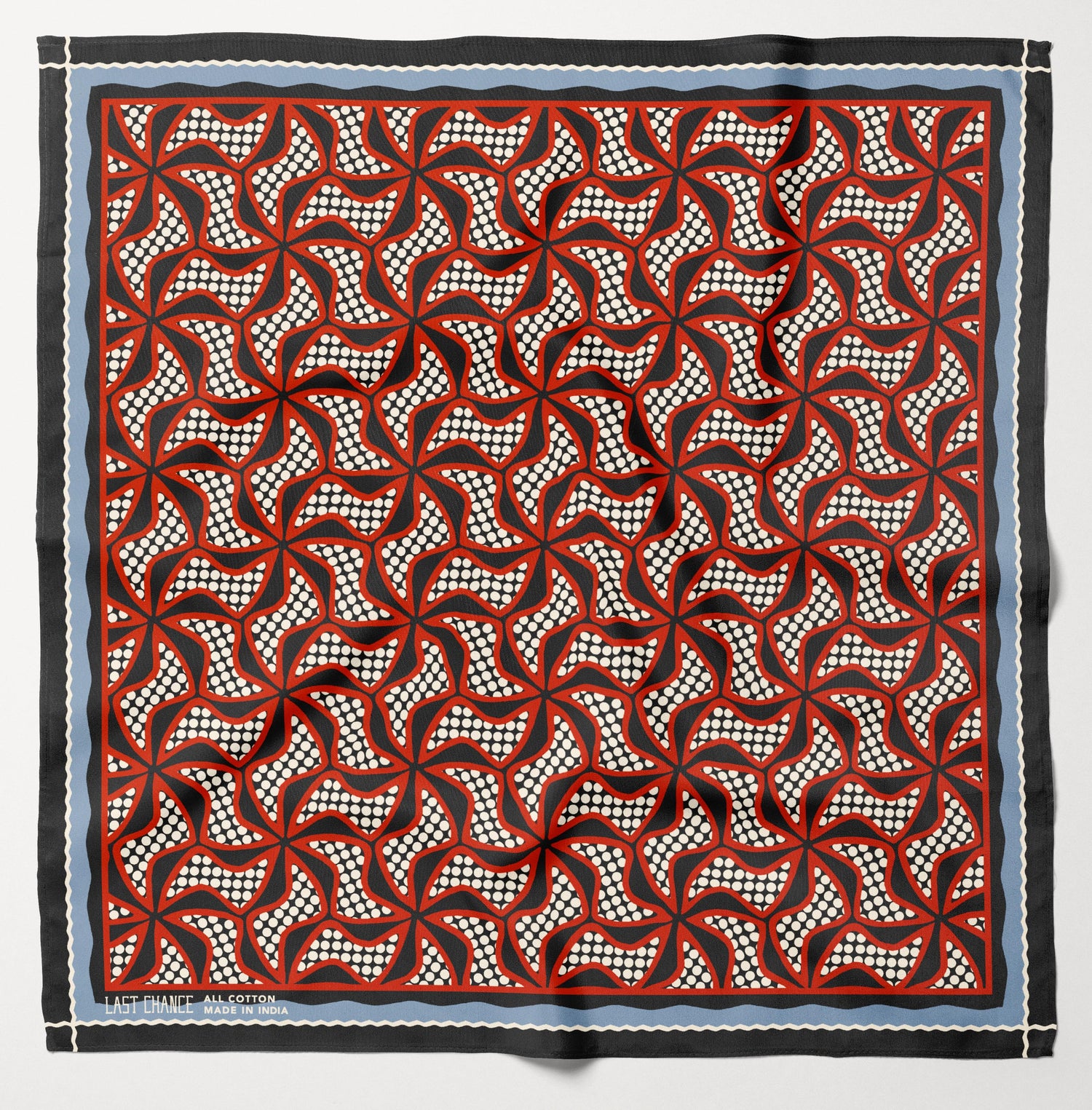 Cotton Pinwheel Bandana | Flame (PRE-ORDER AUGUST DELIVERY)