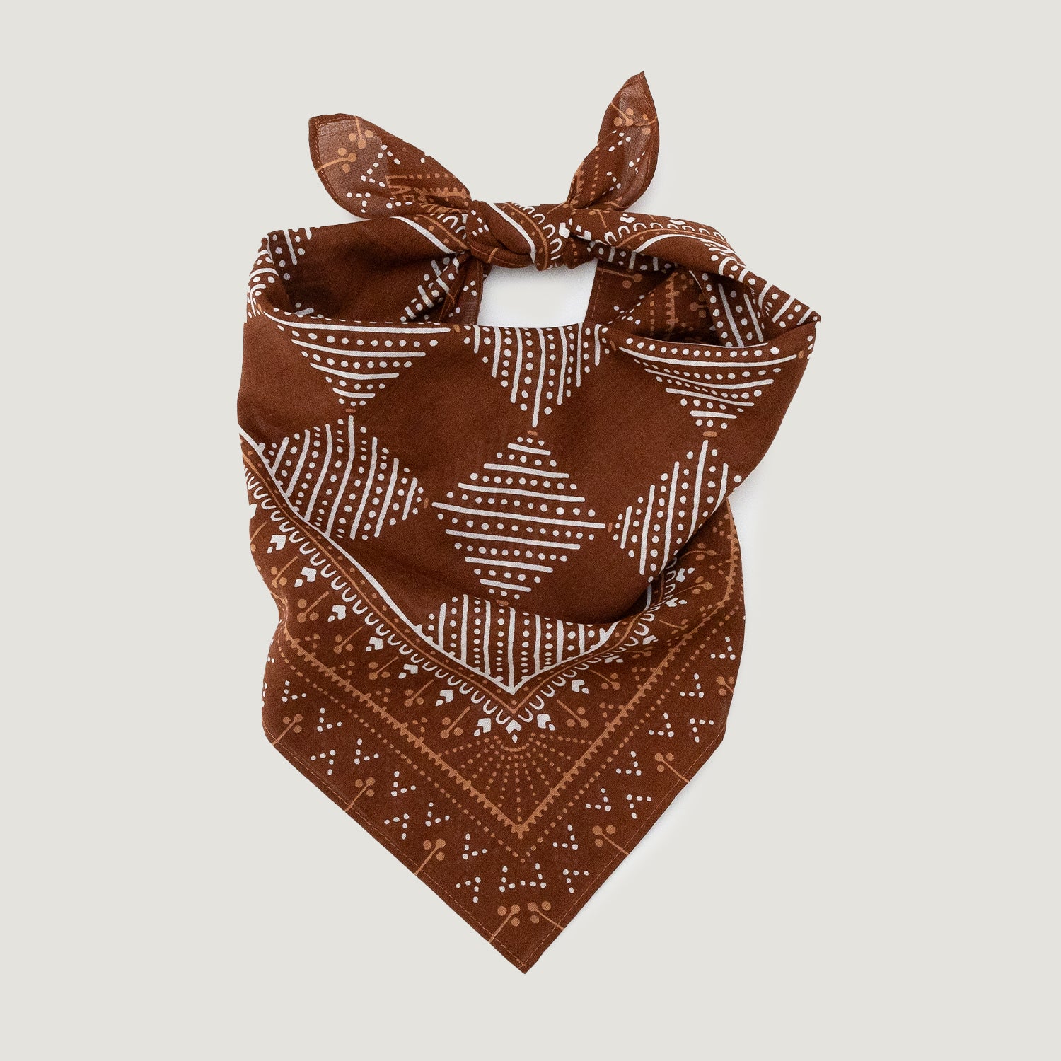 Cotton Checker Bandana | Cocoa