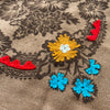 Embroidered Silk Bandana | Blossom - Brazil Nut