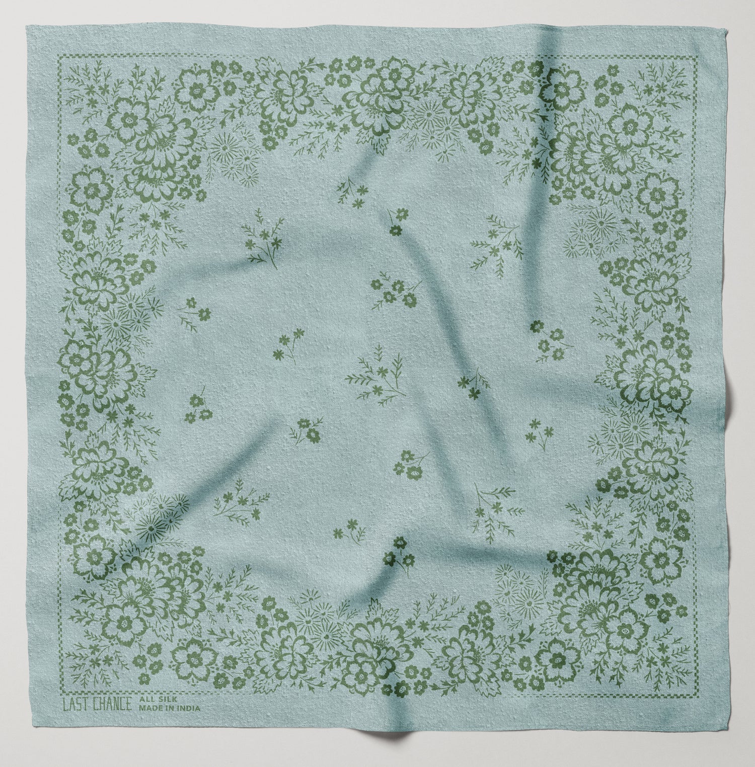 Natural Dye Silk Bandana | Eggshell Field (PRE-ORDER FEBRUARY DELIVERY) (Copy)