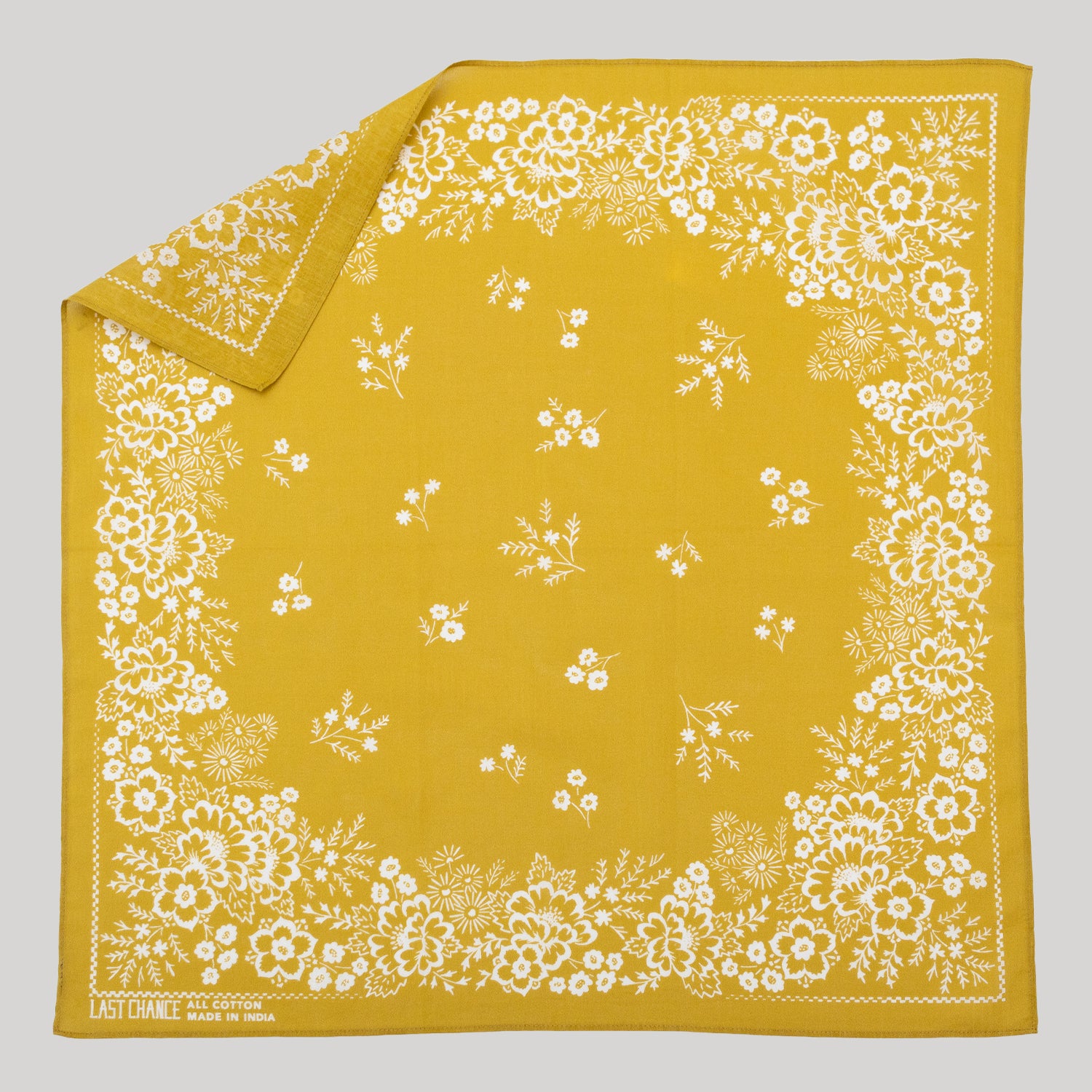 Cotton Field Bandana | Chartreuse (PRE-ORDER AUGUST DELIVERY)