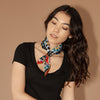 Twofer Silk Scarf - Rings Quilt