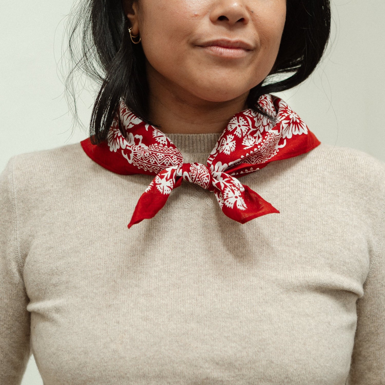 Cotton Blossom Bandana | Brick (PRE-ORDER AUGUST DELIVERY)