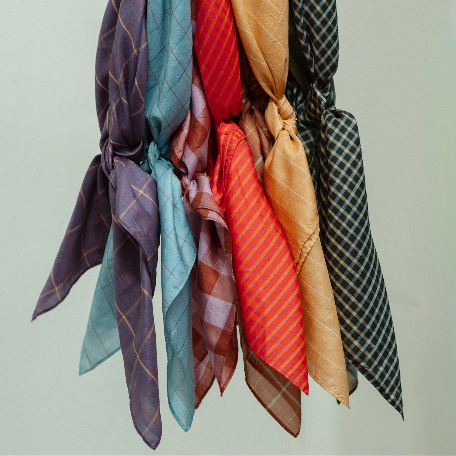Light Silk Cowboy Scarf - Cass in Sky (PRE-ORDER AUGUST DELIVERY)