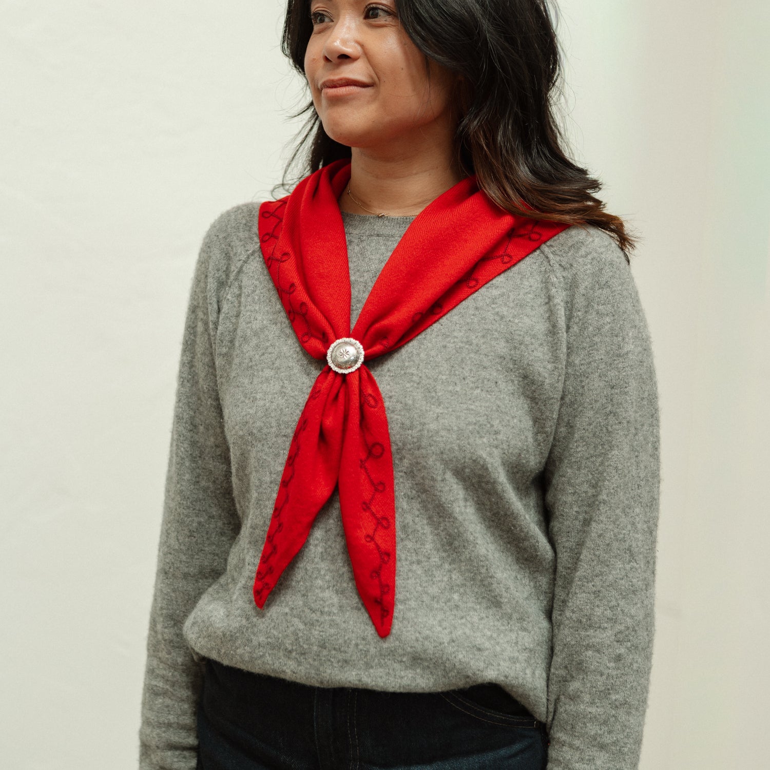 Stitched Cashmere | Red Hot (PRE-ORDER AUGUST DELIVERY)