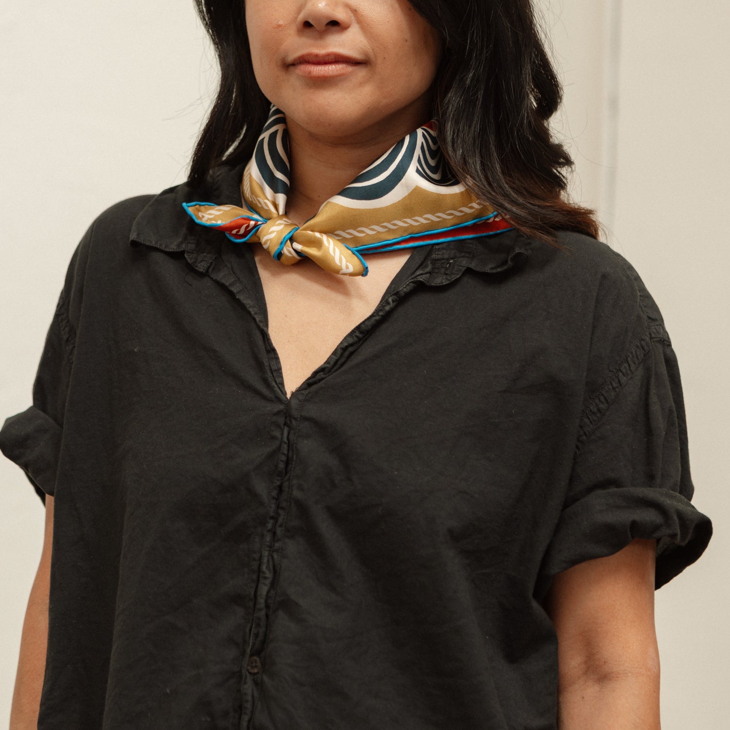 Twofer Silk Scarf - Spiral (PRE-ORDER AUGUST DELIVERY)