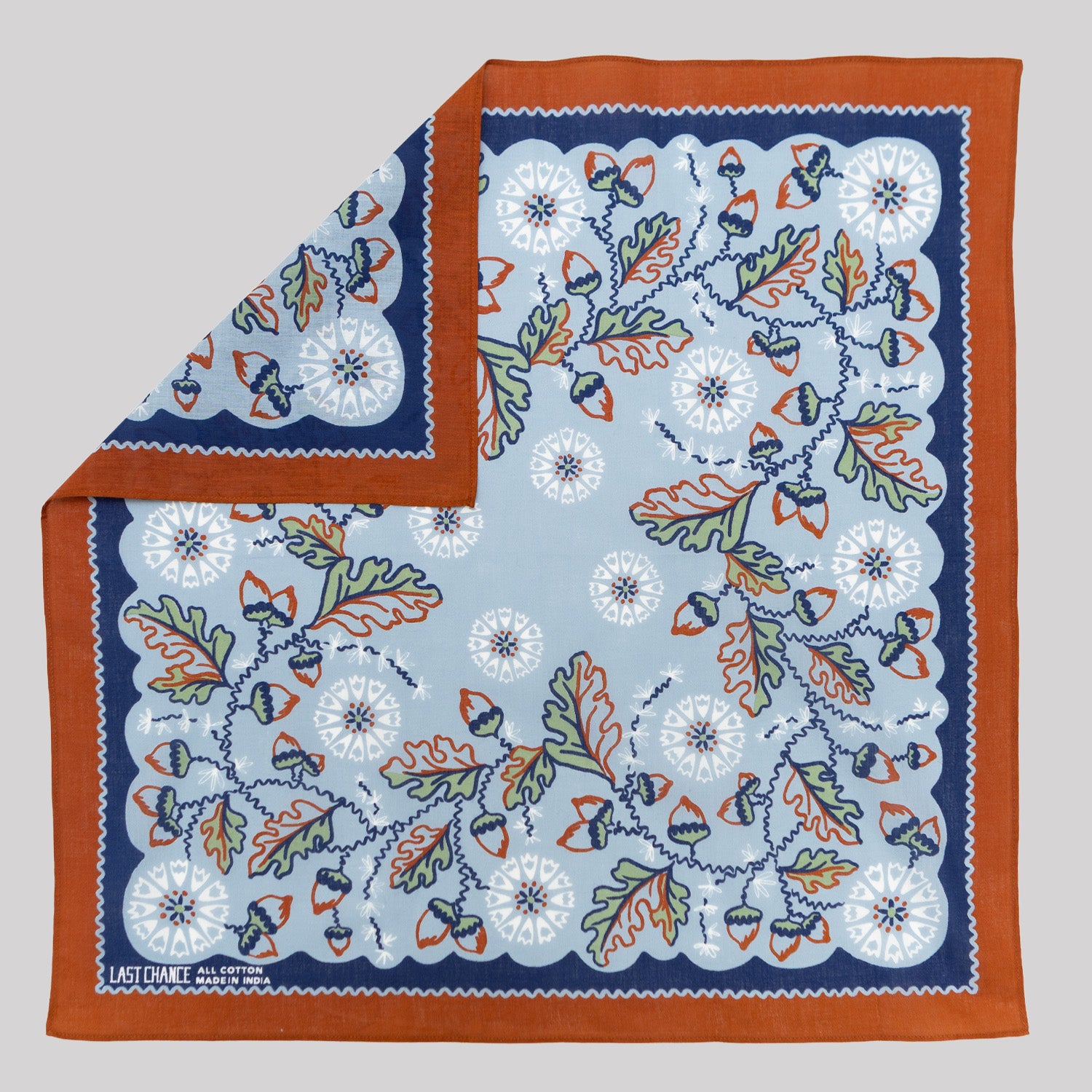 Cotton Acorn Bandana | Cloudy (PRE-ORDER AUGUST DELIVERY)