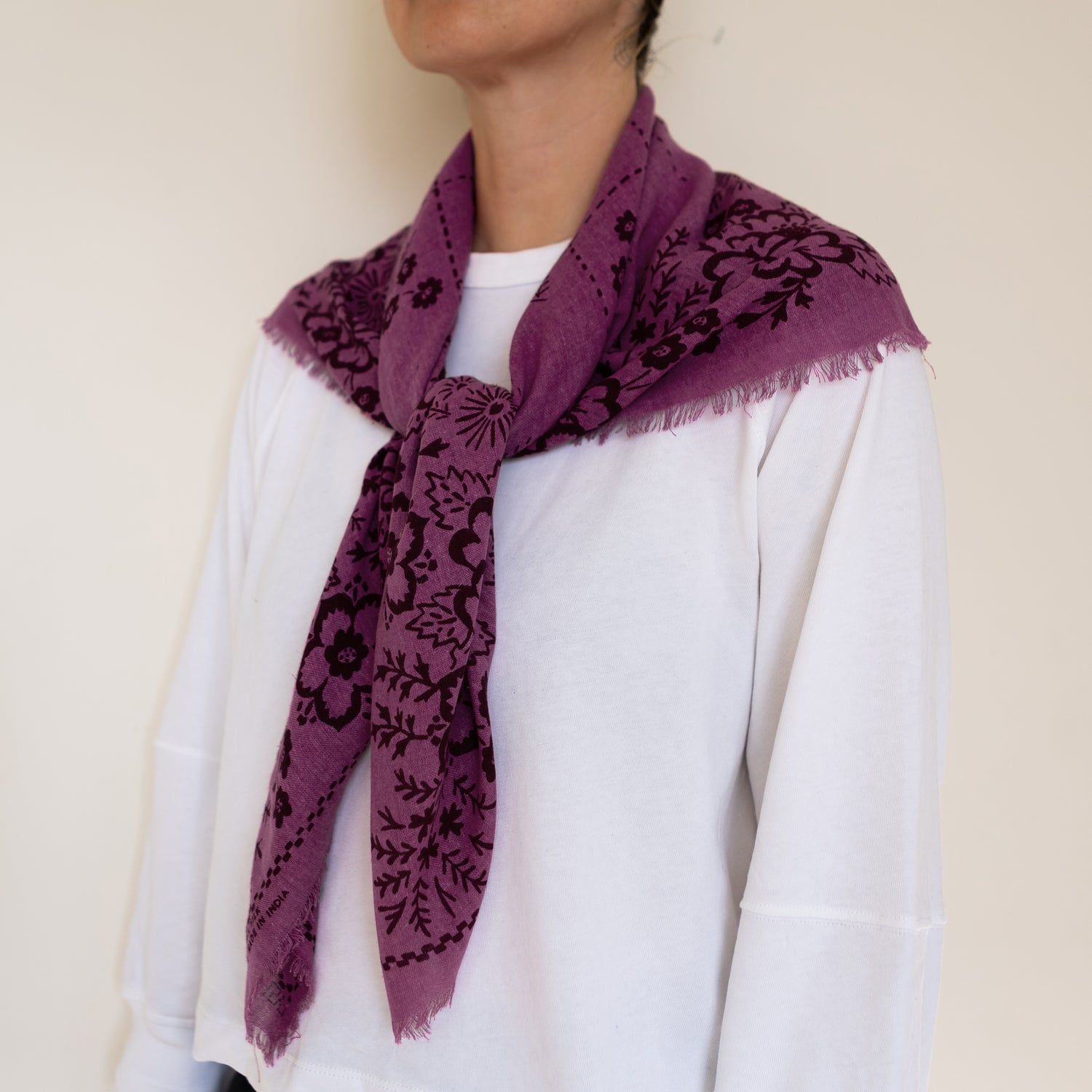 Big Silk Noil Bandana | Berry (PRE-ORDER AUGUST DELIVERY)