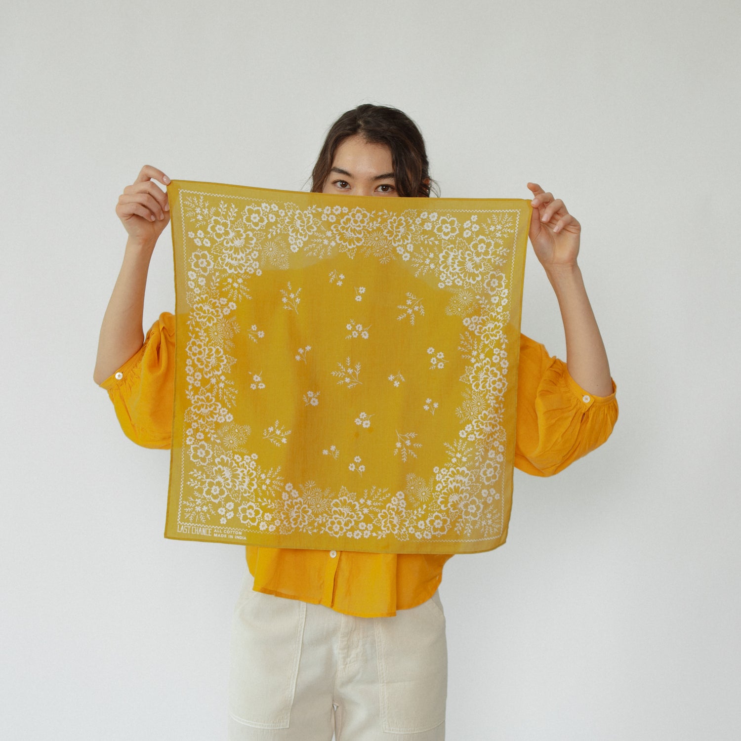 Cotton Field Bandana | Chartreuse (PRE-ORDER AUGUST DELIVERY)