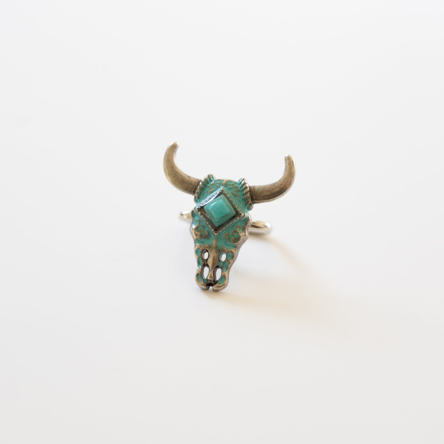 Concho Scarf Slide | Cow Skull