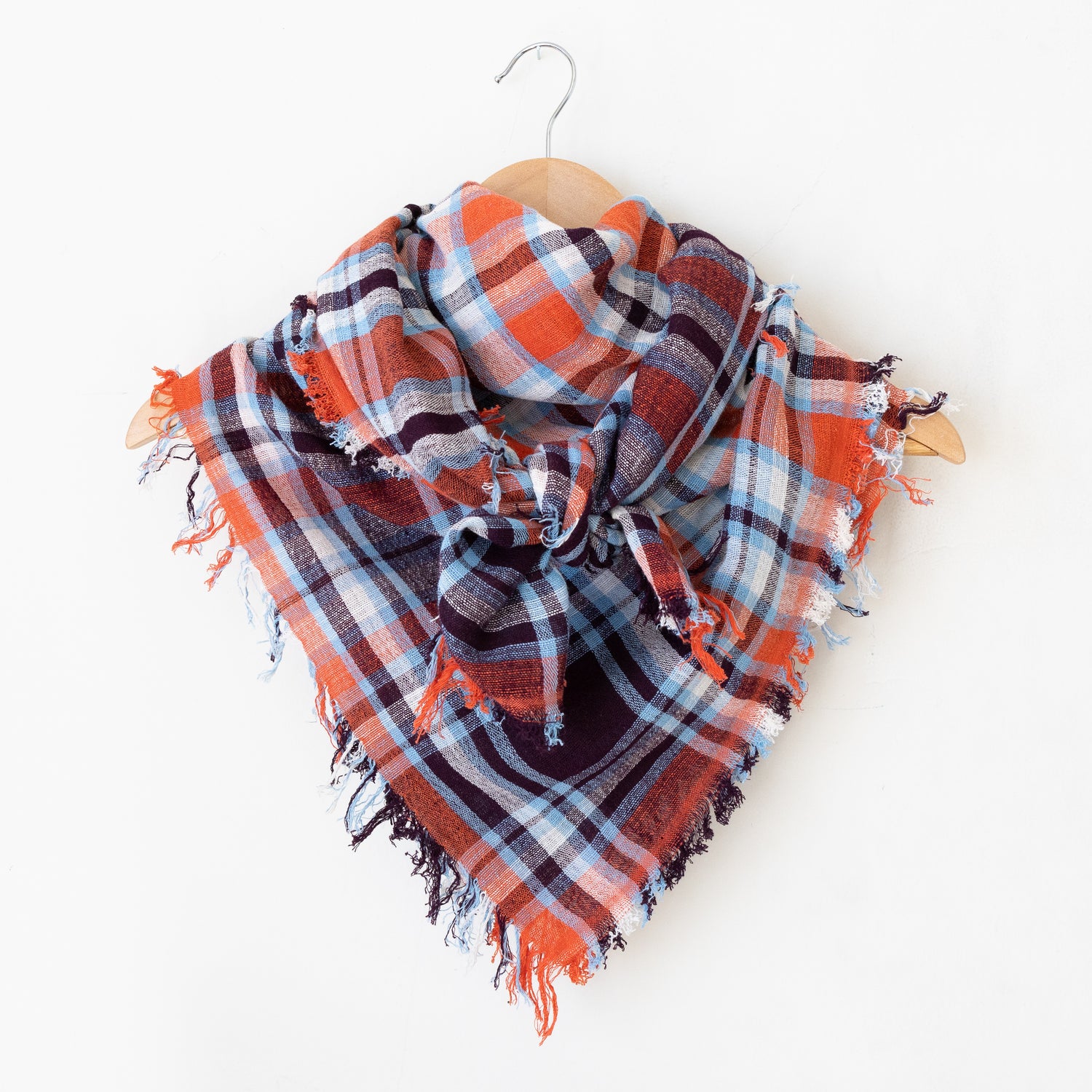 Khadi Cowboy Scarf - Ansell in Ruby