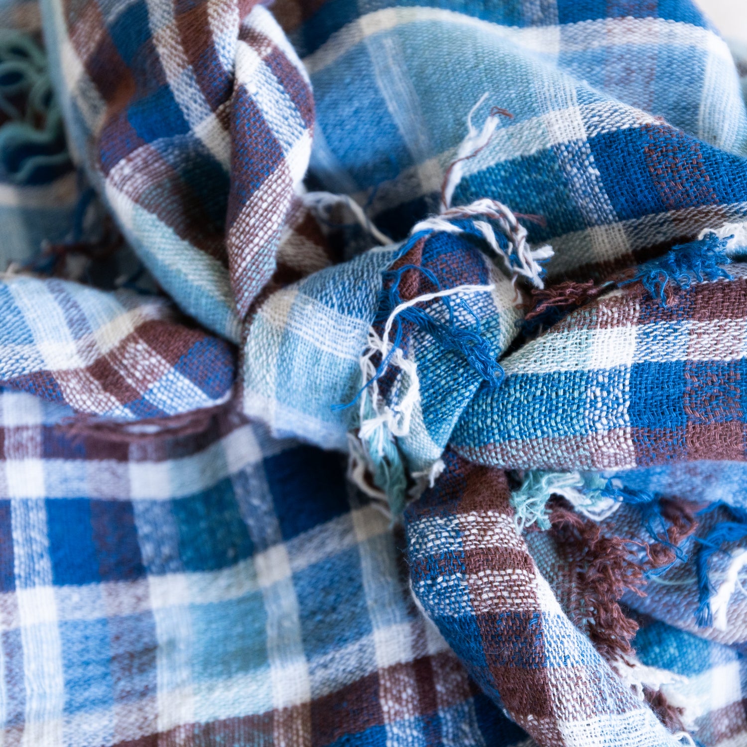 Khadi Cowboy Scarf - Ansell in Jade