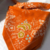 Embroidered Cotton Bandana | Field - Terra