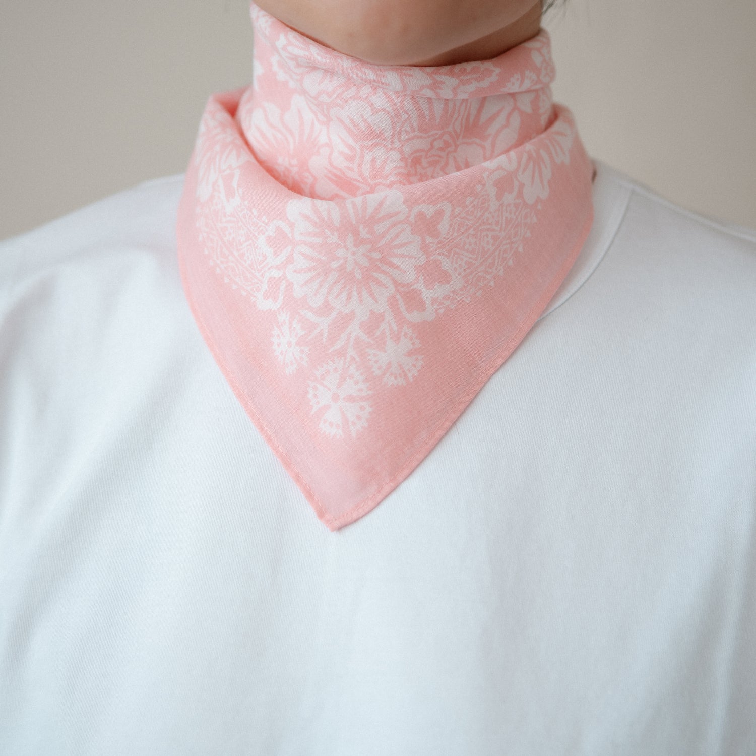 Cotton Blossom Bandana | Shell Pink