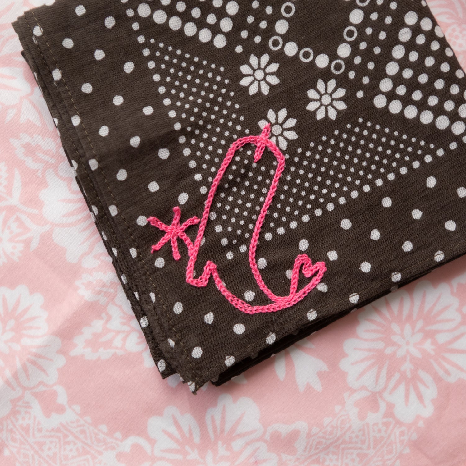 Darling Charms on Cotton Bandana of Ur Choice