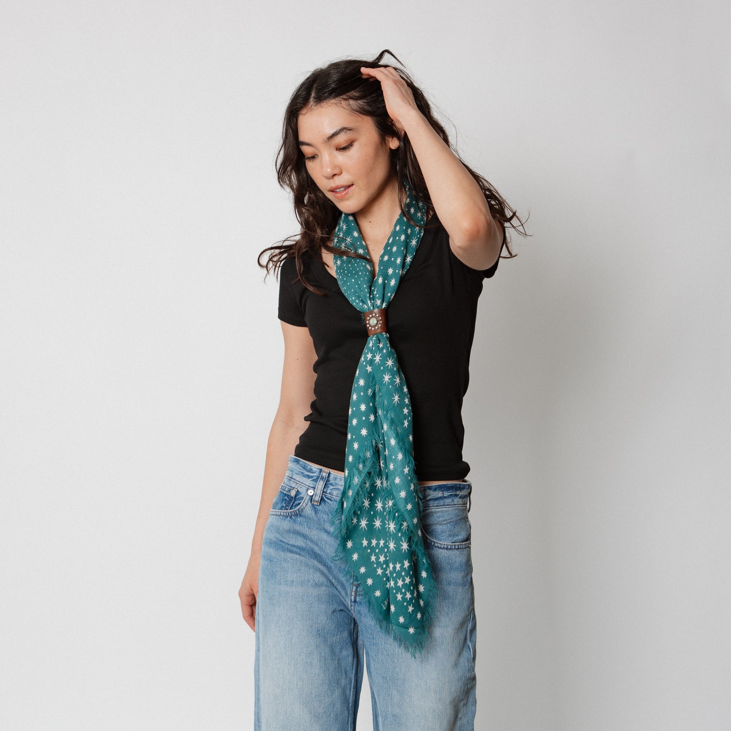 Big Honcho Bandana - Starry in Teal