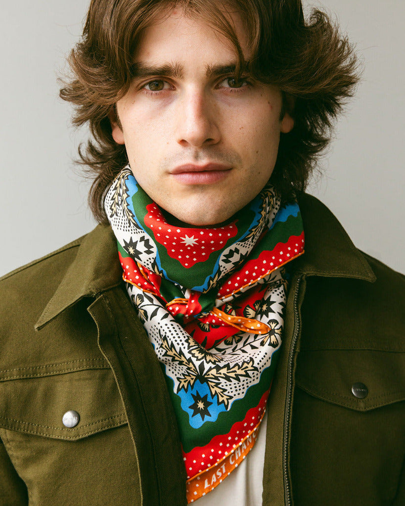 Twofer Silk Scarf - Embrace