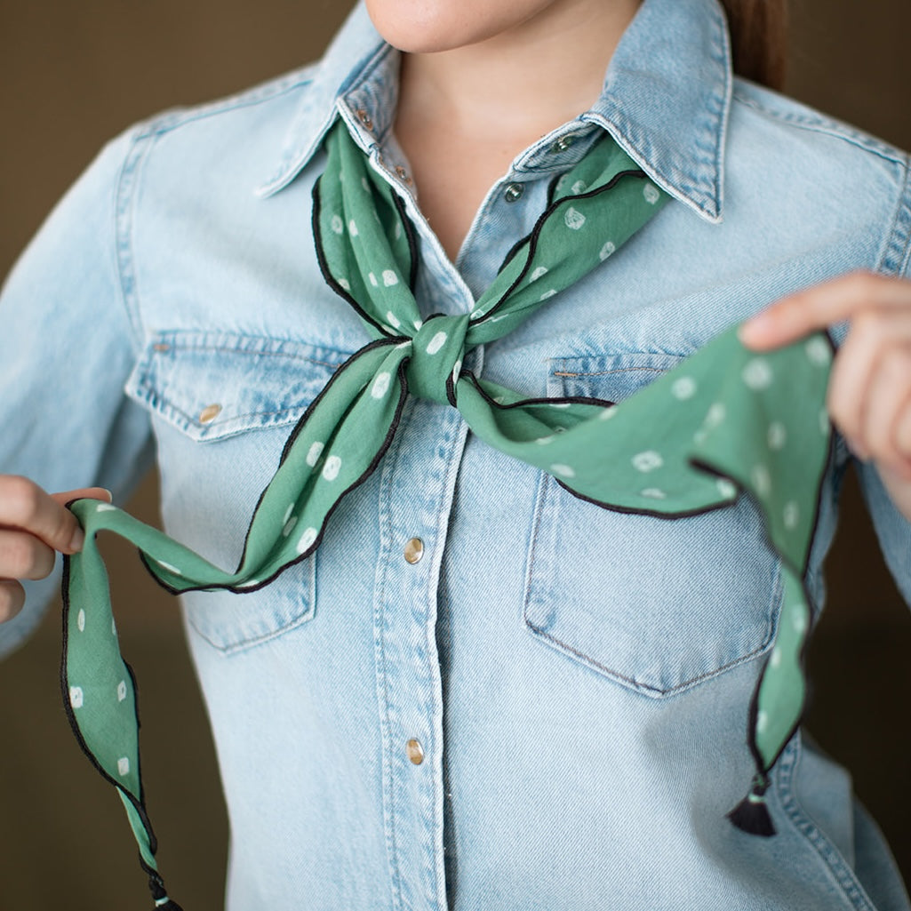 The OG Polka Dot Scarf | Soft Grass