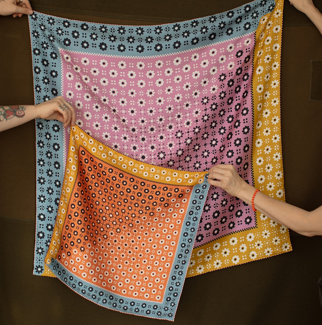 Twofer Silk Scarf - Switcheroo