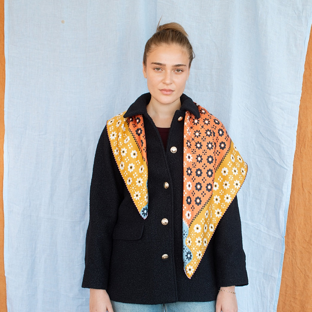 Twofer Silk Scarf - Switcheroo