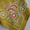 Embroidered Cotton Bandana | Field - Chartreuse