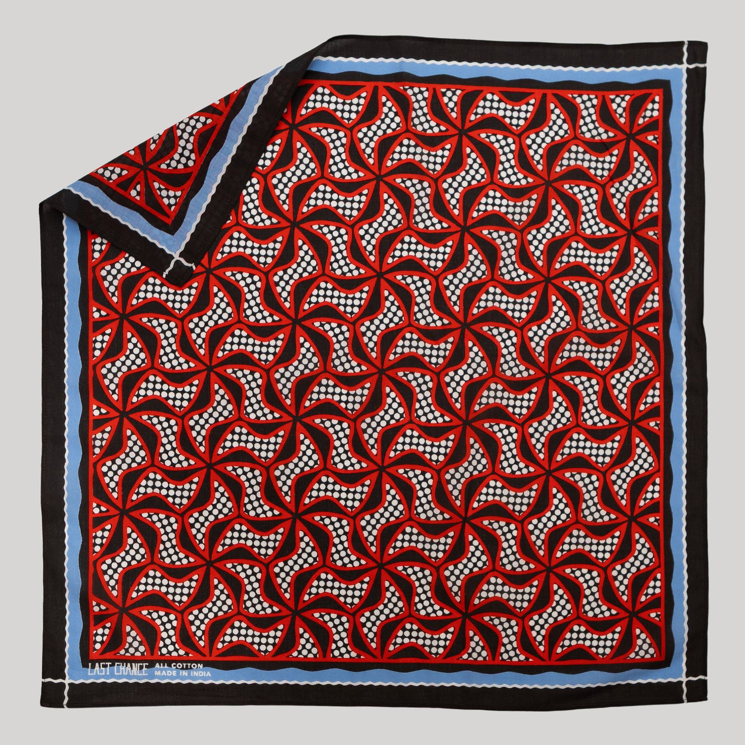 Cotton Pinwheel Bandana | Flame (PRE-ORDER AUGUST DELIVERY)
